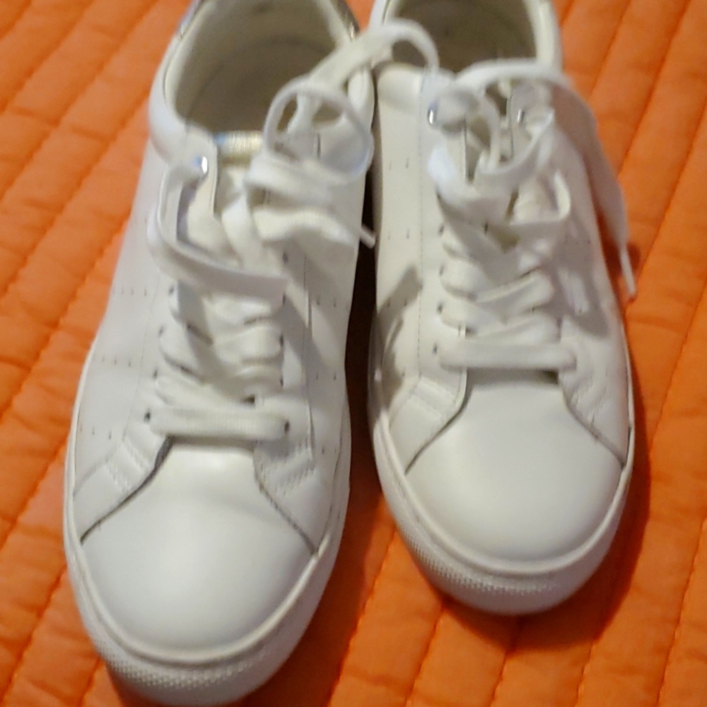 JCrew leather tennis